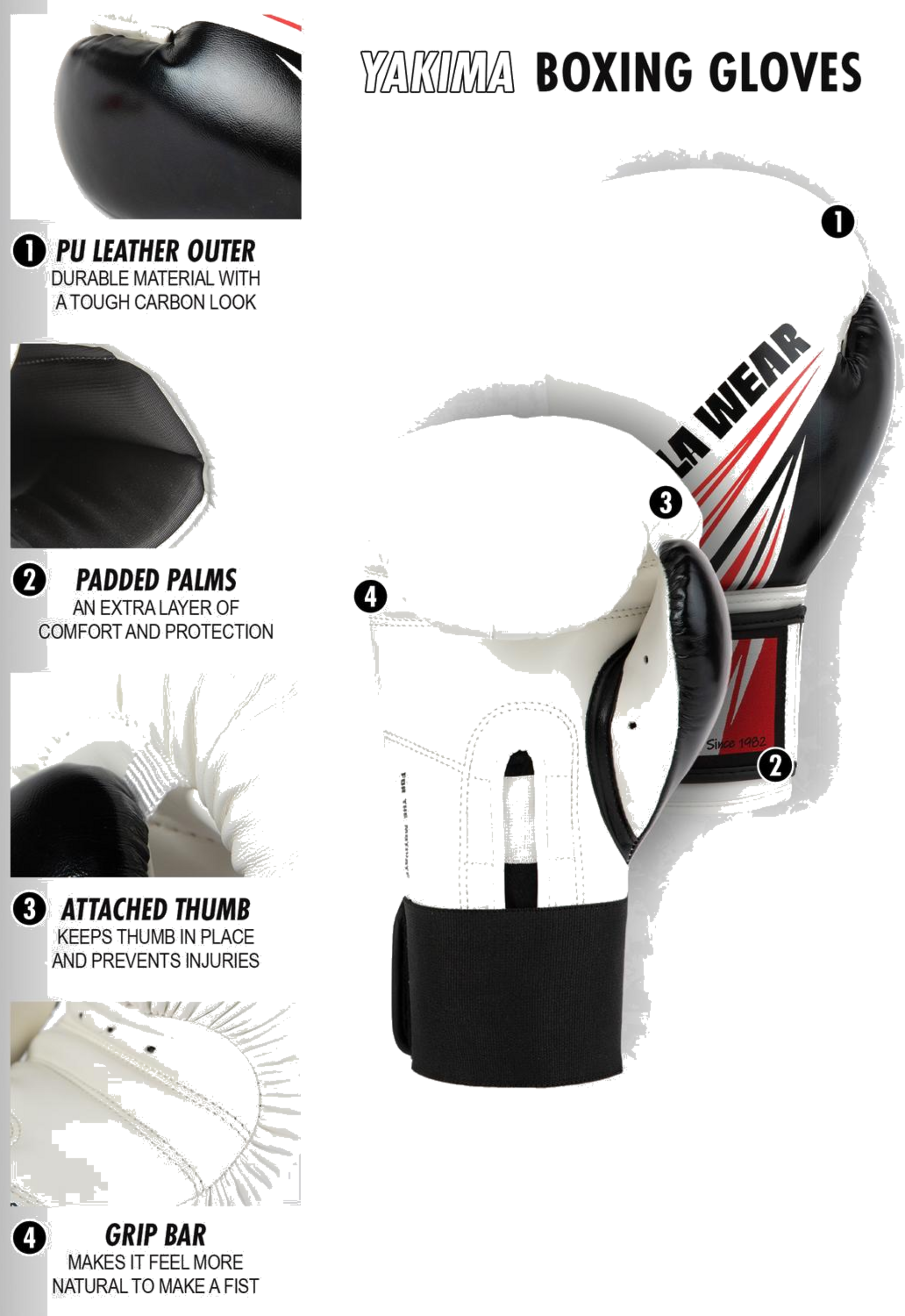 GORILLA WEAR, Yakima Boxing Gloves