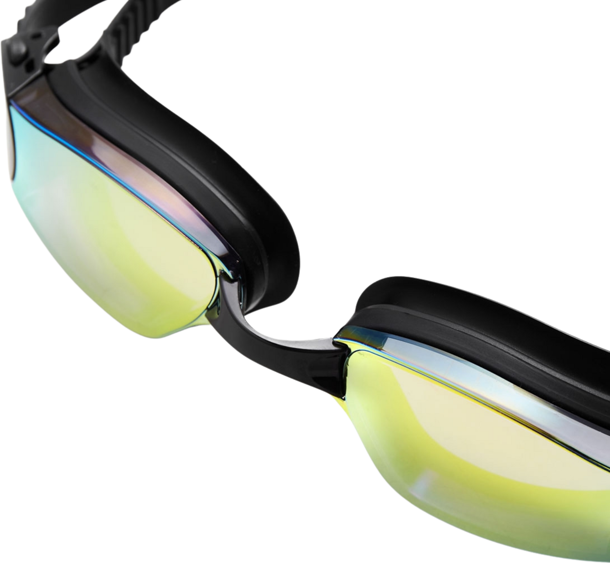 NORTHIX, Yellow Racing Swimming Goggles, Anti-fog, Uv Protection