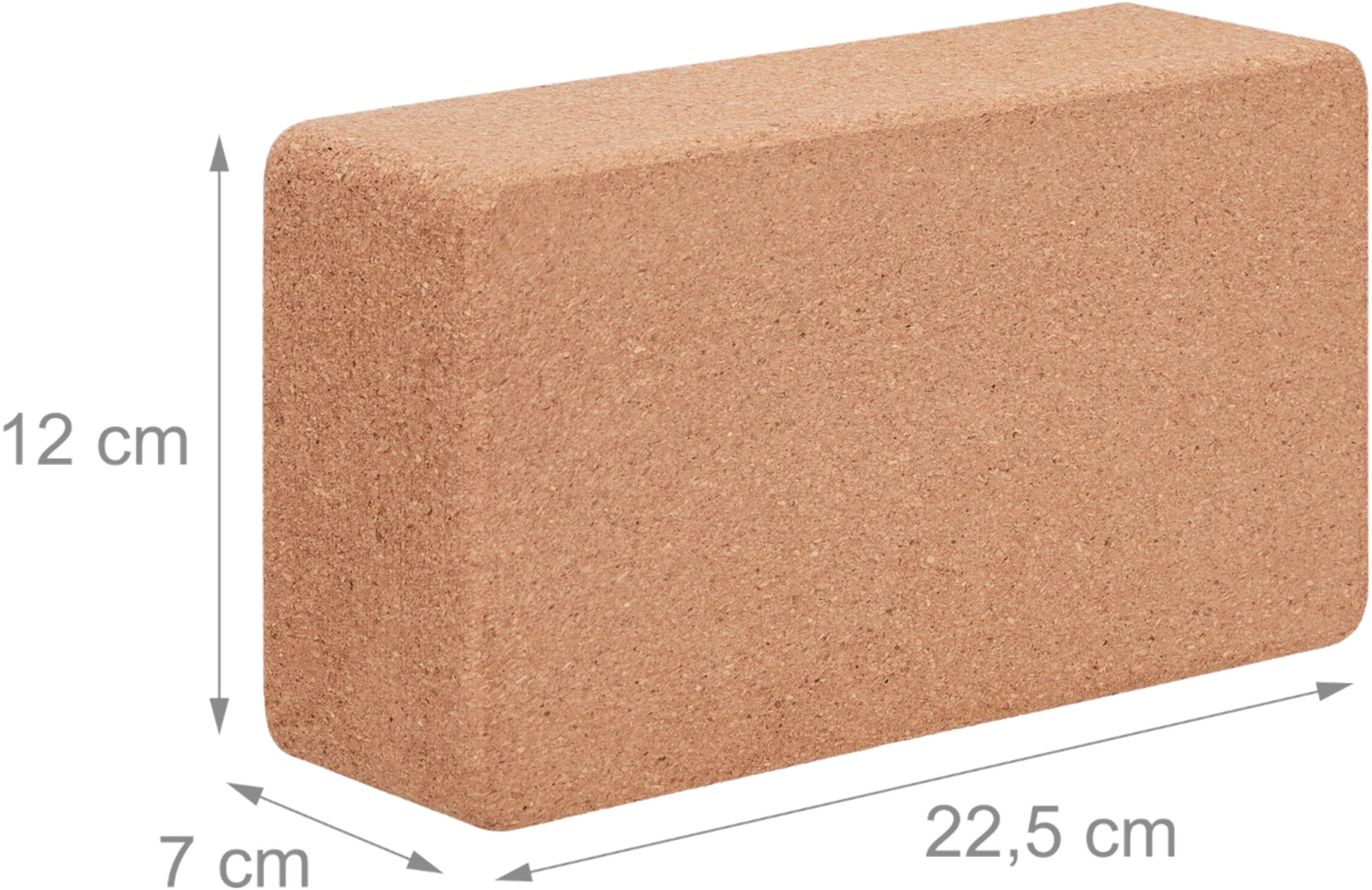 B2X, Yoga Block In Cork, Set Of 2
