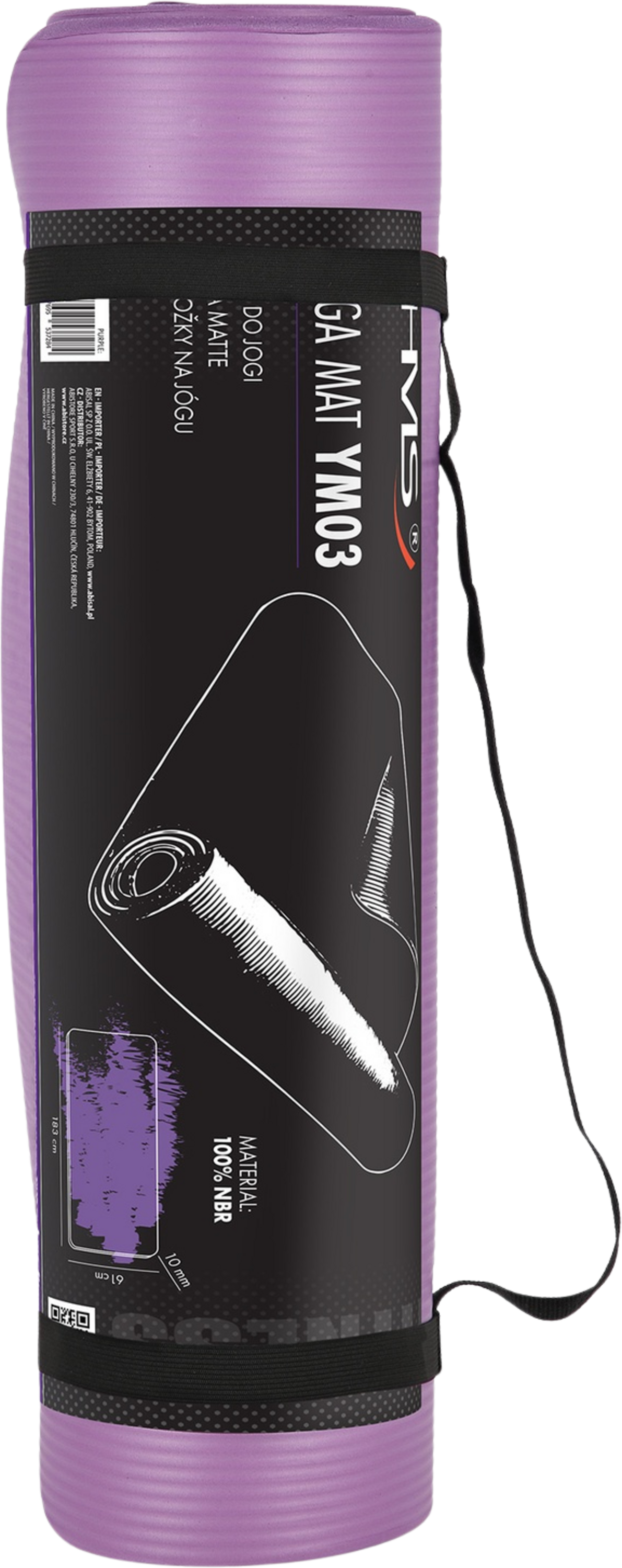 NORTHIX, Yoga Mat, Non-slip, Purple, 6mm Thickness