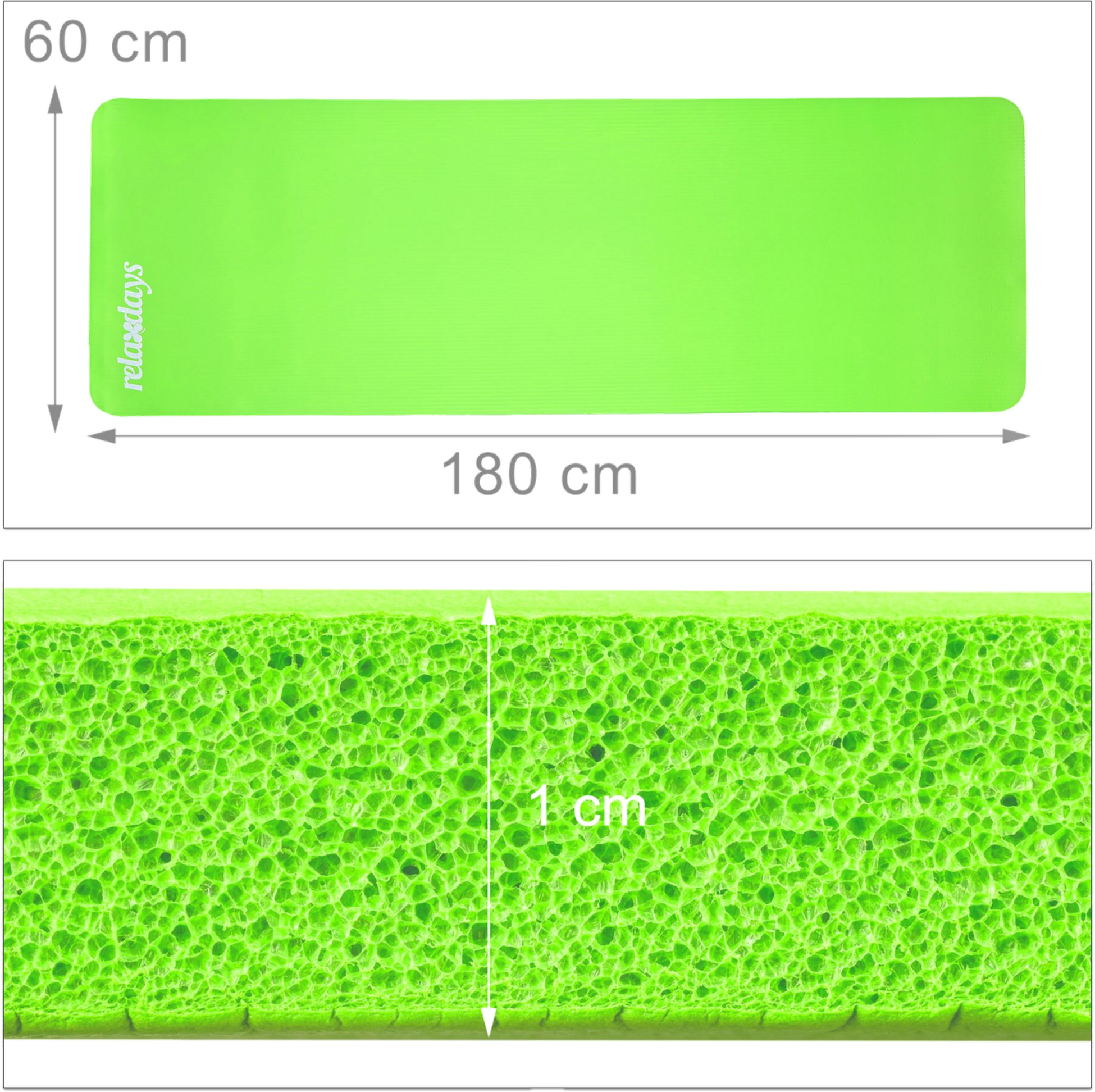 B2X, Yoga Mat 1 Cm Thick Solid Color