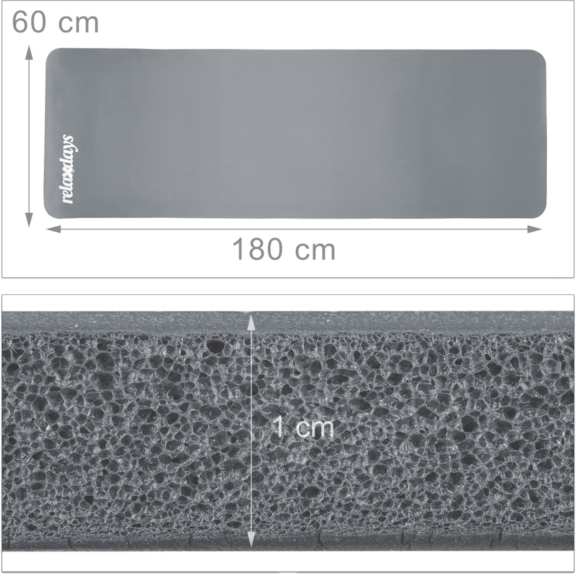 B2X, Yoga Mat 1 Cm Thick Solid Color