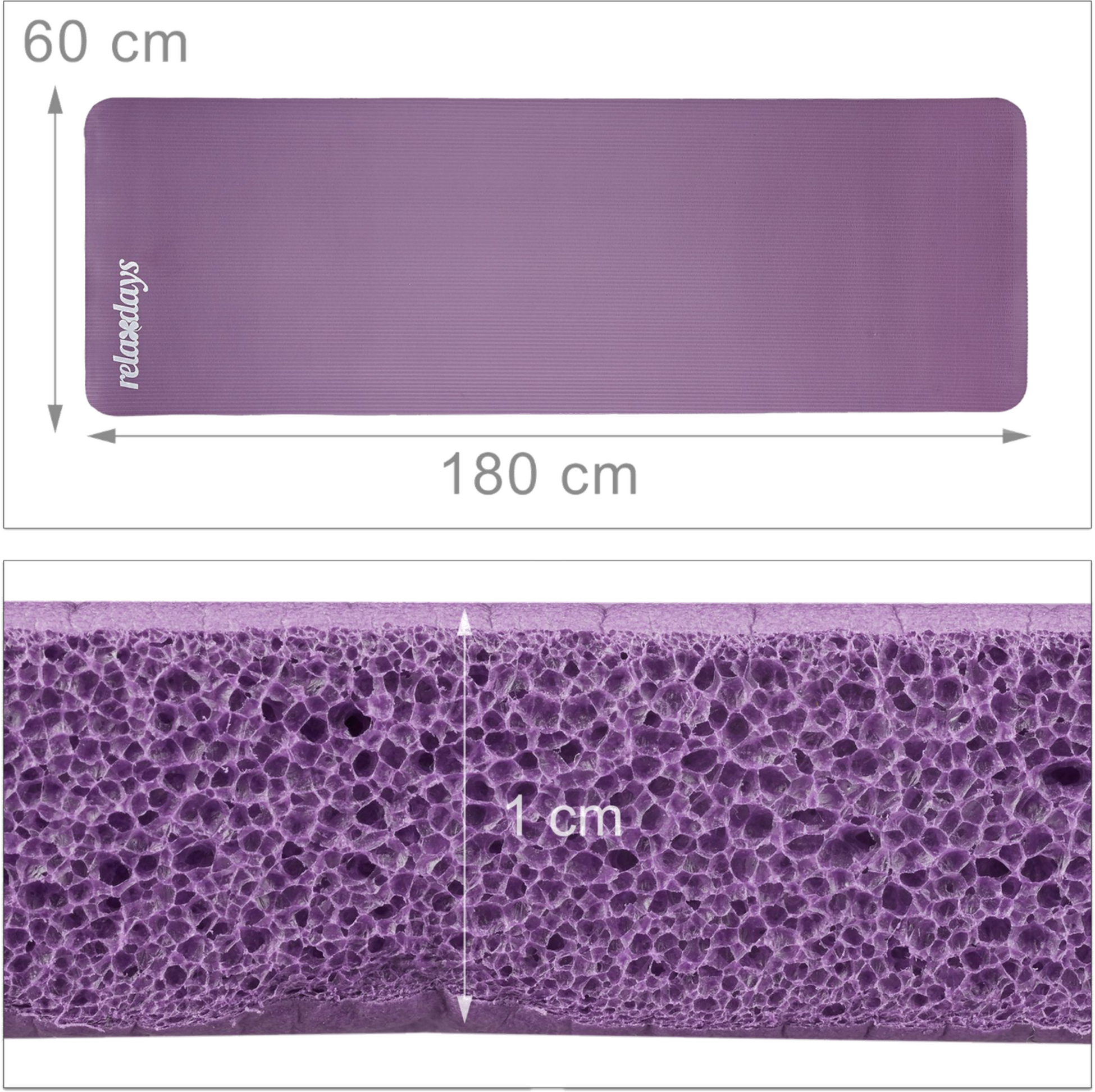 B2X, Yoga Mat 1 Cm Thick Solid Color