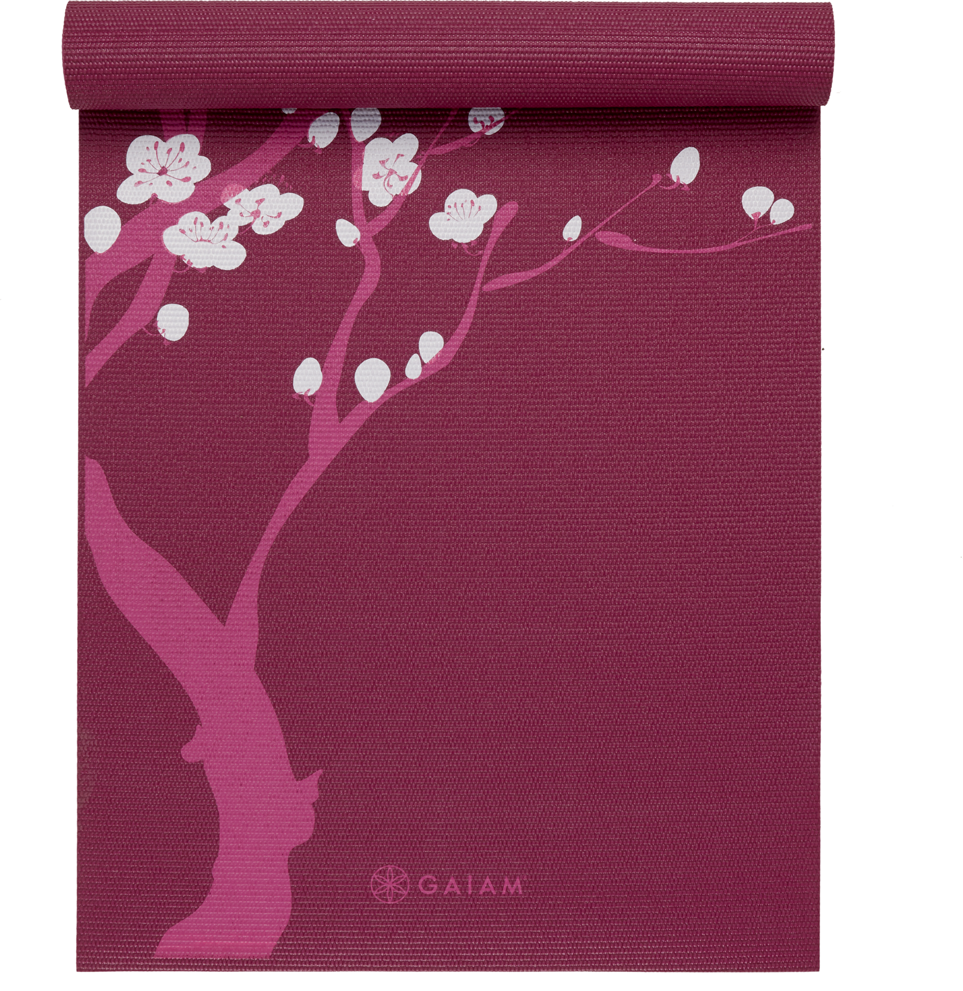 GAIAM, Yoga Mat Printed Pink Cherry 4mm