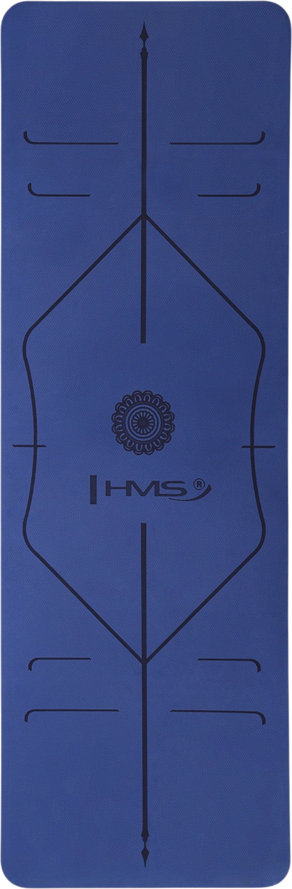 NORTHIX, Yoga Mat Tpe, Dark Blue, Non-slip, 10mm Thick