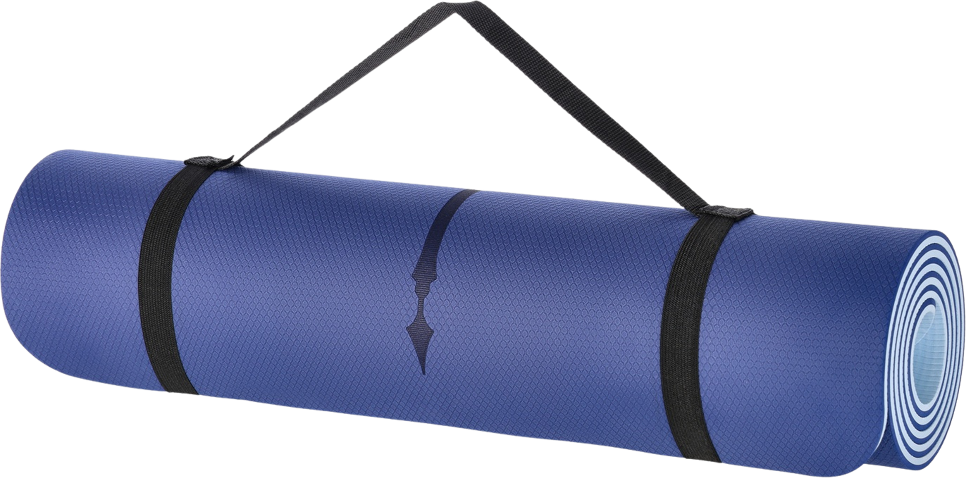 NORTHIX, Yoga Mat Tpe, Dark Blue, Non-slip, 10mm Thick