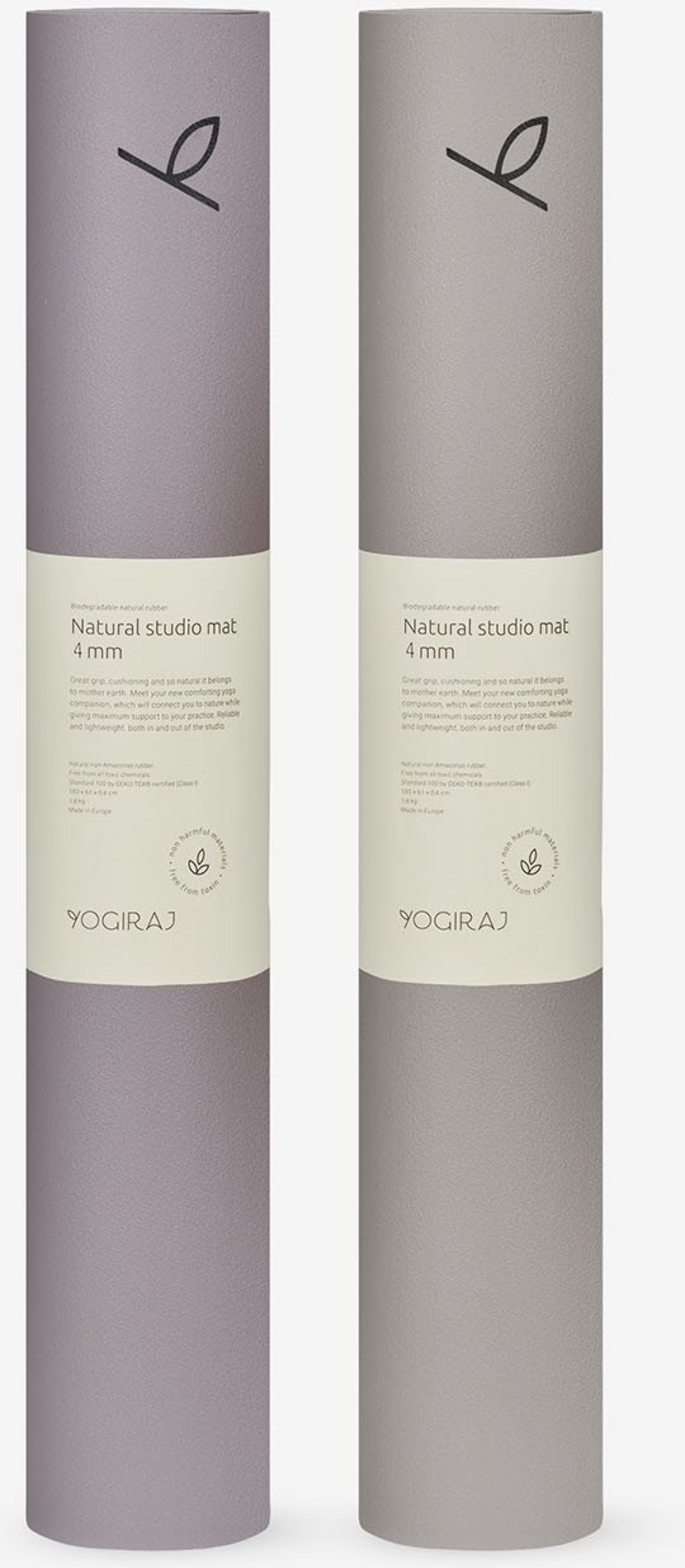 YOGIRAJ, Yogamatta Natural Practice Mat 4 Mm