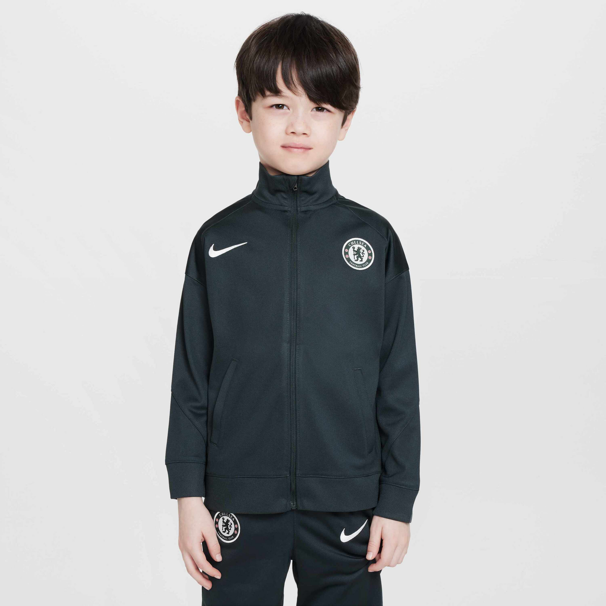 NIKE, Younger Kids' Dri-fit Football Knit Tracksuit Chelsea F.c. Strike