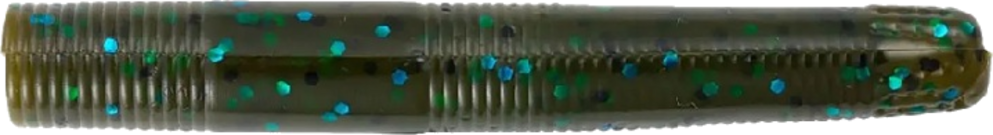 YUM, Yum Ned Dinger Green Pumpkin Blue Flake 7,5cm 8pcs