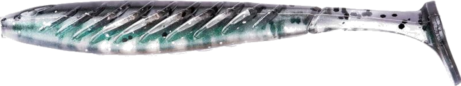 YUM, Yum Pulse 9cm Gray Flake Shad 8pcs