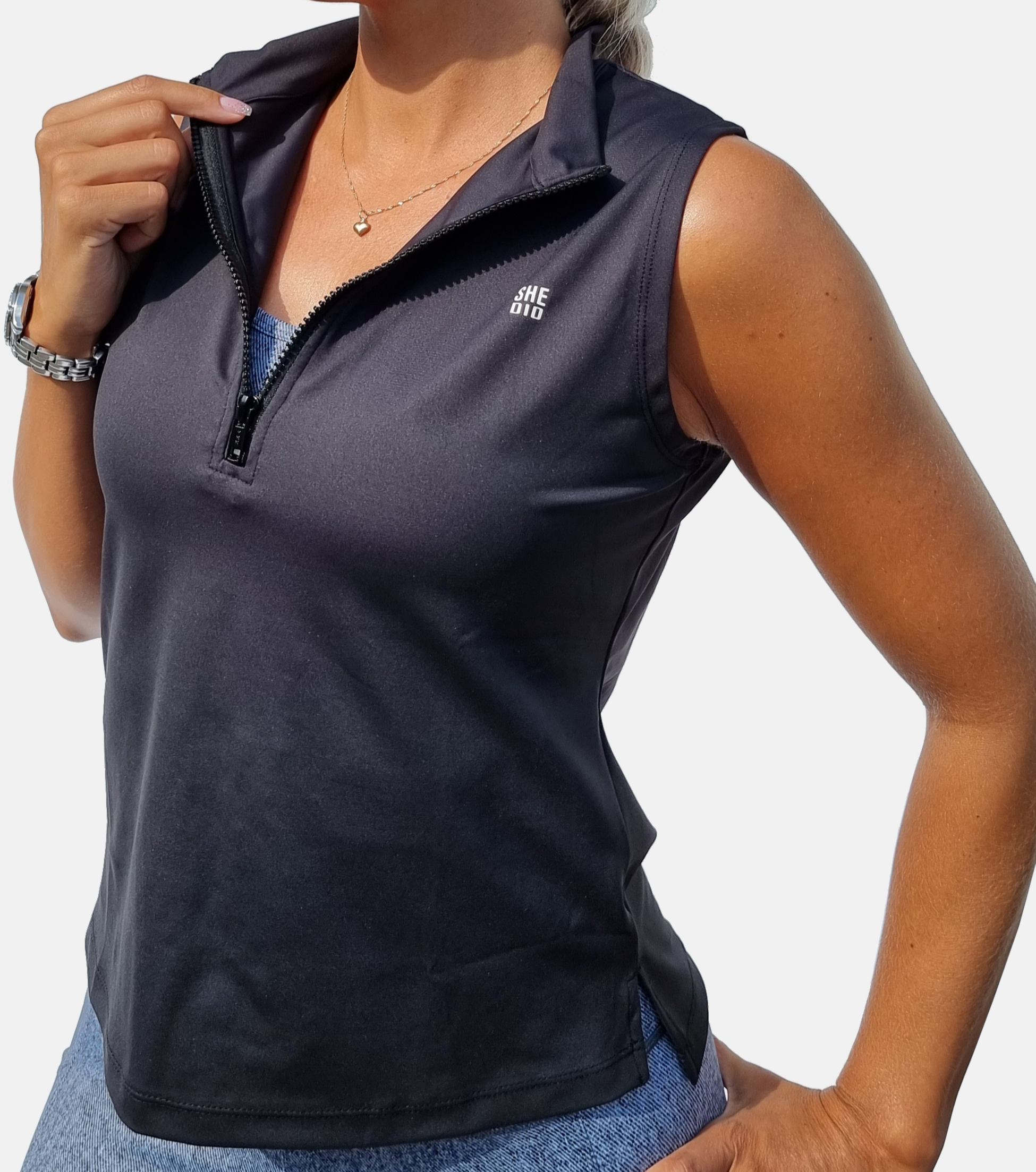 SHE DID, Zip Linne Svart