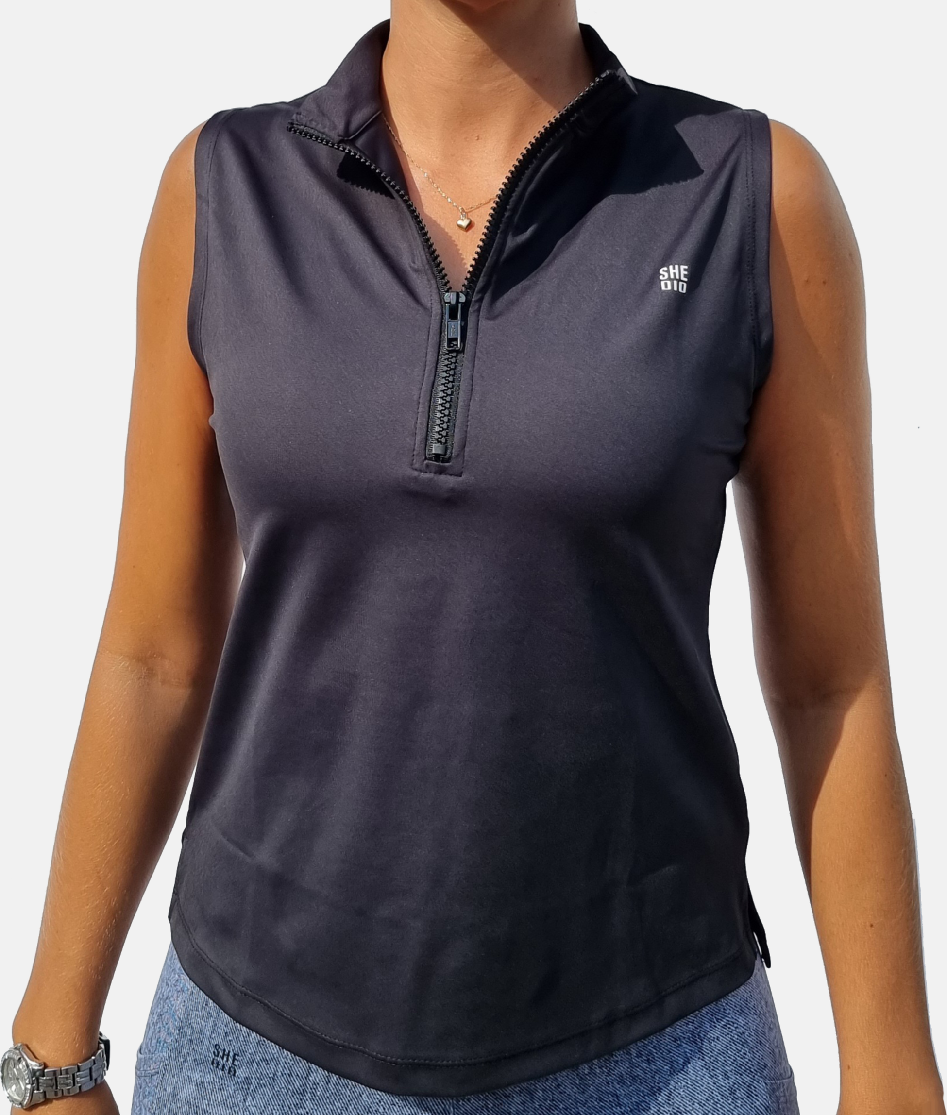 SHE DID, Zip Linne Svart