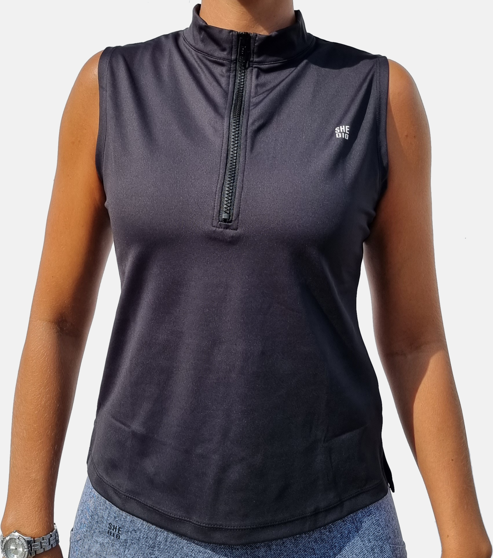 SHE DID, Zip Linne Svart