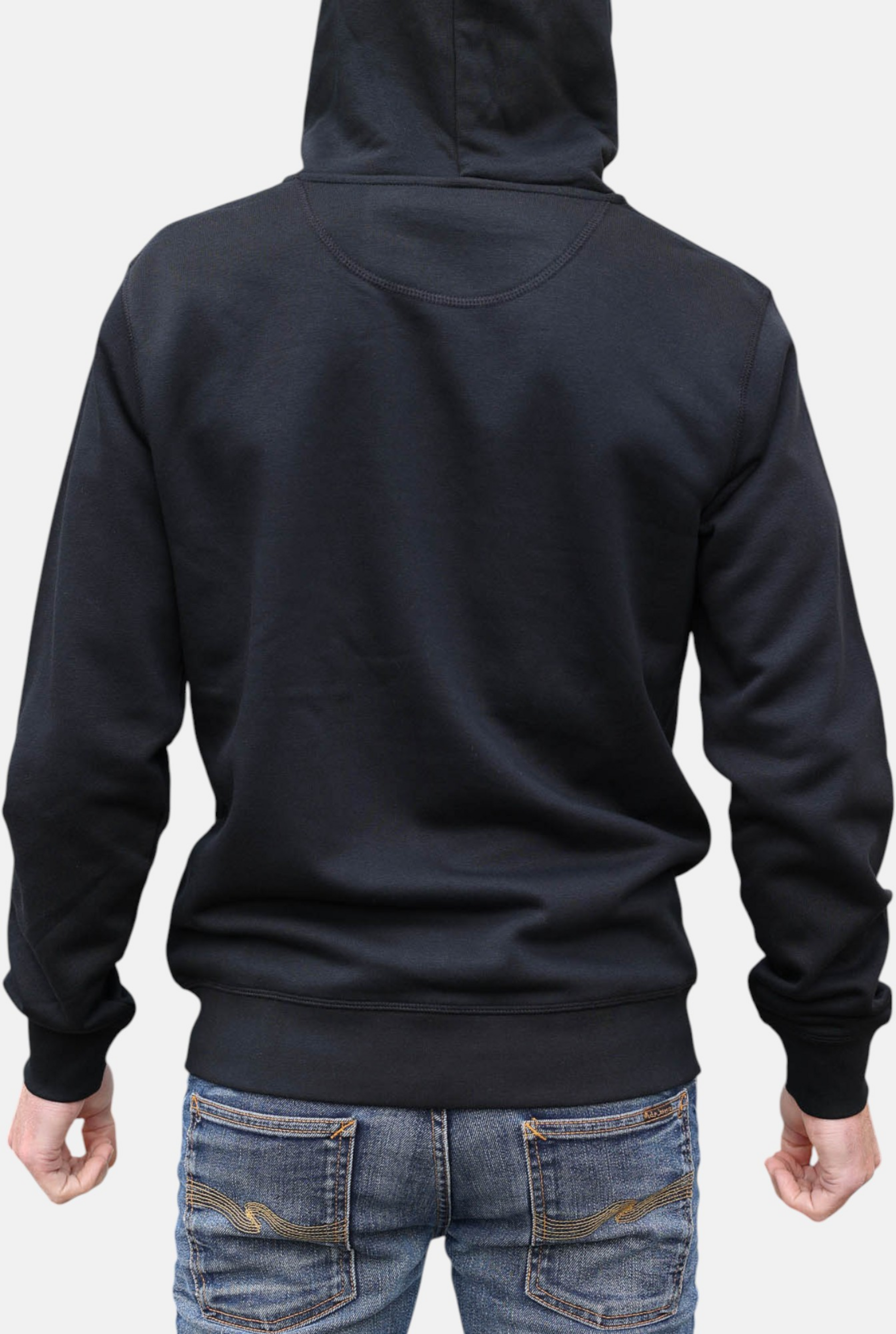 HANG TEN, Zip Organic Cotton Hoodie - Black